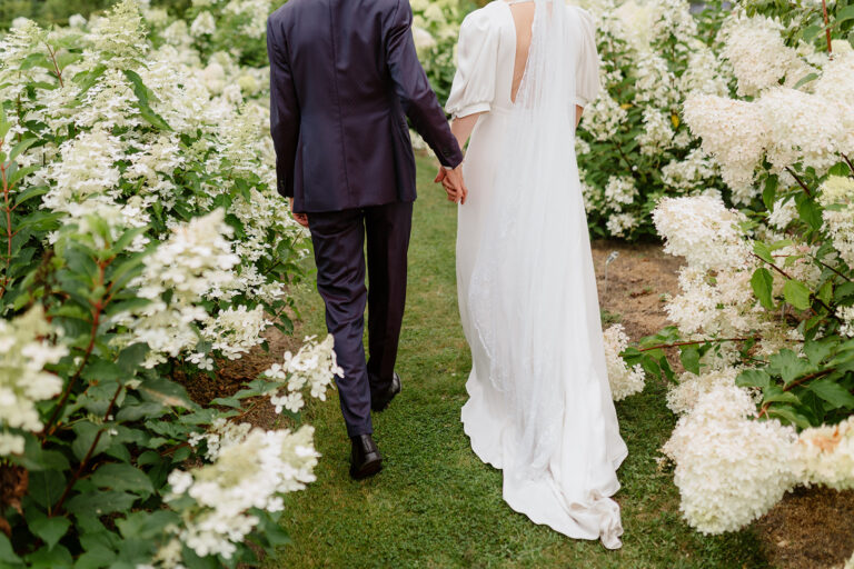 Lisa + Ben // Intimate ceremony among flowers